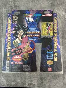 ドラゴンボール カードダス GT 台紙　本弾第30弾 カードダス100 バンダイ　1997 Dragon Ball Super Card Game Carddass W Bakuretsu Impact