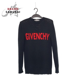 美品 Givenchy ジバンシー ロゴ ブラック 黒 ニット ニット セーター レディース 405405