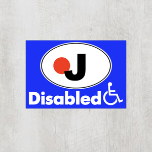 Jジャパン＊ビークルID【Disabled/車椅子＊身障者マーク】マグネット仕様