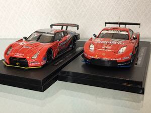 送料無料 1/43 ザナヴィ ニスモ GT-R R35 フェアレディZ スーパーGT レーシングカーミニカーセット エブロ EBBRO XANAVI NISMO SUPER GT500