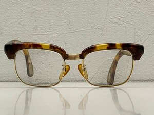 べっ甲 眼鏡 鼈甲 K18 18金 刻印有り 貴金属 総重量約62.9ｇ メガネ フレーム アンティーク 現状渡し