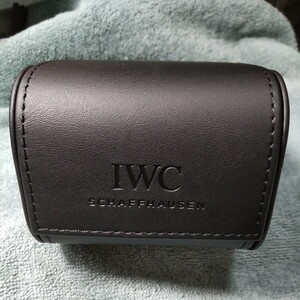 IWC SCHAFFHAUSEN 時計 携帯 ソフト 箱 ボックス ケース BOX 時計巻 マクラ 正規 純正 保護 旅行 持運び 黒 BK 01