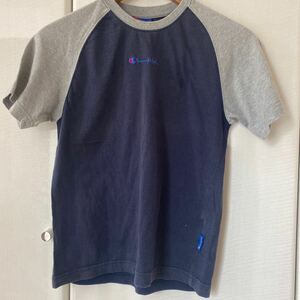 チャンピオン　半袖Tシャツ ネイビー グレー