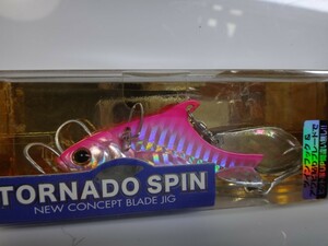 TORNADO SPIN 30g PINK　激レア！　トルネードスピン レーザーピンクバック　ブレードは シェル貼り アワビ　鉄板　テッパン