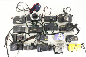 フィルムカメラ 17点まとめ canon Canodate FUJI FUJICA YASHICA FUJIFILM OLYMPUS カメラ 撮影機器 思い出 小型家電 005IDBIA82