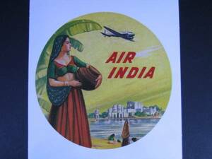 ▽▼55101▼▽＜LE*トラベルステッカー＞WINGS OF THE WORLD*AIR INDIA