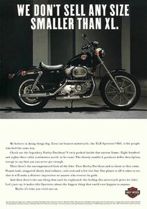 ポスター★1993 ハーレーダビッドソン XLH 883 スポーツスター☆Harley-Davidson Sportster/EVO/エボ