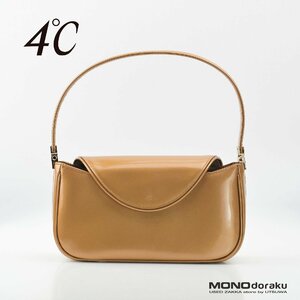 4℃　パーティーバッグ　ミニバッグ　エナメル　カッパー　2WAY