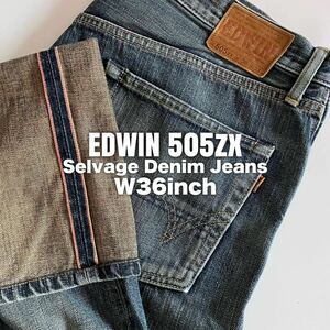 ★☆W36inch-91.44cm☆★EDWIN505zx No.5505★☆Selvage Denim Model☆★