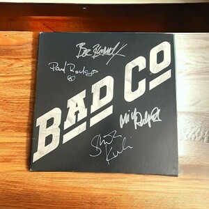 Bad Companyバッド・カンパニー Paul Rodgersポール・ロジャース Mick Ralphs... 直筆サイン入り LP レコード 送料無料