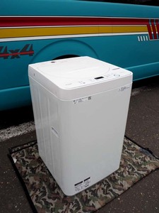 苫小牧発 コンパクトボディ◆シャープ　全自動洗濯機　ES-GE5D-W ホワイト　2020年製◆