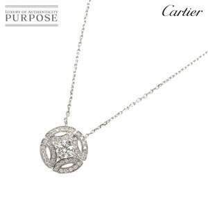 カルティエ Cartier ガラントリー ダイヤ 0.31ct G/VVS1/3EX ネックレス 37cm K18 WG 750 Diamond Necklace【証明書・鑑定書】 90218369