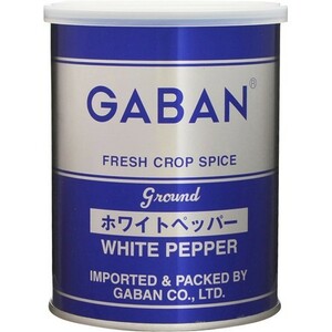 ホワイトペッパー 缶 210g×12個 GABAN スパイス 香辛料 パウダー 業務用 白胡椒 ギャバン 粉 粉末 ハーブ 調味料