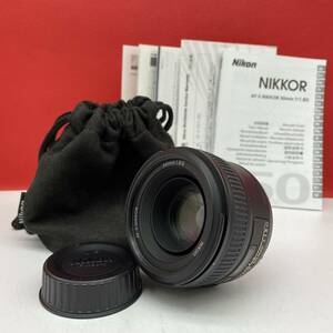 □ Nikon AF-S NIKKOR 50mm F1.8G カメラ レンズ AF動作確認済 説明書 ニコン