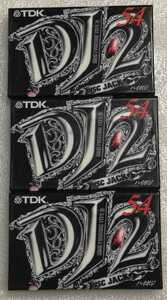 【未開封】TDK　DJ２ 54　３本　 ハイポジション　カセットテープ
