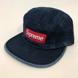 ★限定★ Supreme 18SS Washed Chino Twill Camp Cap Denim デニム キャンプ キャップ シュプリーム