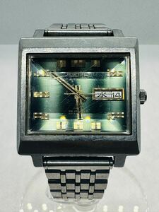 ◇★ 稼働品 セイコー LM デイデイト カットガラス スクエア 5606-5080 自動巻き メンズ 腕時計 SEIKO