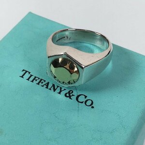 TIFFANY&Co. K18 × SILVER 925 Elsa Peretti コンビ リング オールド ティファニー ヘキサゴン 指輪 珍品 希少 激レア IW05A_AJ01AATFF