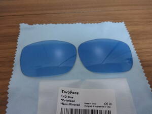 処分価格！★オークリー ツーフェイス 用 カスタム偏光レンズ HD BLUE Color Polarized 新品　Oakley TWO FACE Sunglasses　TWOFACE