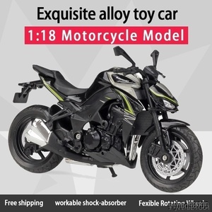 【ワオ！】Welly 1:18 Kawasaki 2017 Z1000 R 版ダイキャスト合金オートバイモデル おもちゃ