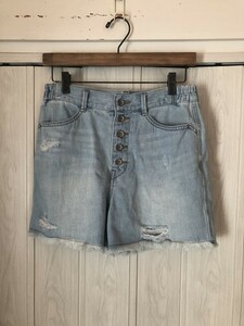 ◆w closet/USED加工のデニムショートパンツ◆r