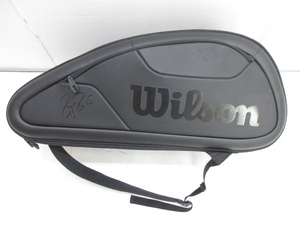 n76249-ty 中古品★Wilson フェデラーモデル テニスラケットバッグ [115-240417]