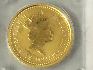 1993年 金貨 コイン 1.5 DOLLARS K24YG GOLD 99.99 ゴールド ペンダントトップ コレクション 等 オーストラリア カンガルー ナゲット 珍品