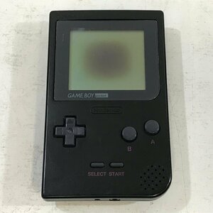 NINTENDO ゲームボーイポケット ブラック 《ゲーム動作OK・液晶難あり》 任天堂 GAME BOY POCKET MADE IN JAPAN 日本製 MGB-001 ◆