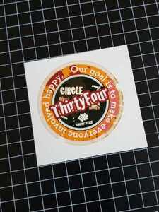  ThirtyFour Sticker 34 サーティーフォーステッカー　シール　釣り　アジング