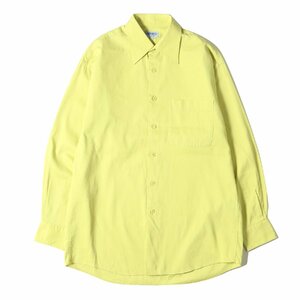 KENZO ケンゾー シャツ サイズ:2 90s - 00s コットン ピケ カラー 長袖シャツ ポケット付き アーカイブ ライカ期 イエロー 日本製