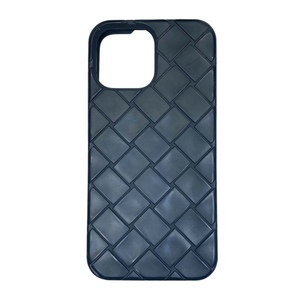 BOTTEGA VENETA ボッテガヴェネタ iPhoneケース スマホケース 携帯ケース ラバー イントレチャート 小物 ブラック メンズ