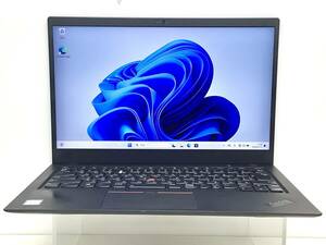 ◆1万円スタート ジャンク Lenovo ThinkPad X1Carbon 6th Win11 intel Core i5-8250U メモリー8GB SSD128GB 14インチFullHD カメラ AC付属