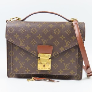 41332★1円スタート★LOUIS VUITTON ルイヴィトン 外極美品 モンソー 2WAY セカンドバッグ ヴィンテージ モノグラム ハンドバッグ