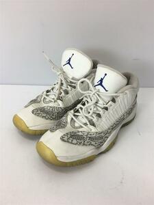 NIKE◆AIR JORDAN 11 RETRO LOW BG/エアジョーダンレトロロー/ホワイト/768873-102/24