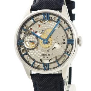 【3年保証】 ティソ シャミン ドゥ トゥレル T099.405.16.418.00 スケルトン バー ローマン ETA 手巻き メンズ 腕時計
