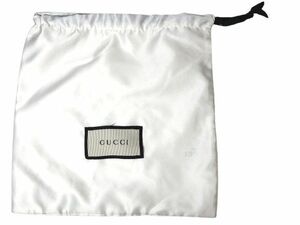 グッチ GUCCI 巾着袋 ホワイト 白 ほぼ未使用 送料185円