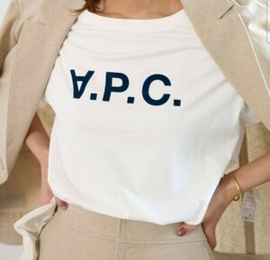 ラスト一点！A.P.C 逆ロゴTシャツ 白色 サイズM タグ付き！