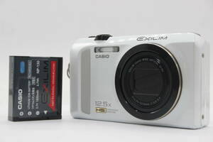 【返品保証】 カシオ Casio Exilim EX-ZR200 ホワイト 12.5x バッテリー付き コンパクトデジタルカメラ s8874