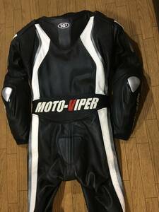 MOTO-VIPER 牛革レーシングレザースーツ ブーツイン 身長162-166㎝前後 ウエスト幅70-74cm前後 