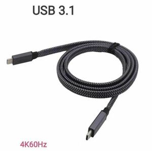 USB-C 3.1 データケーブル　1M 100W高速充電4k 10gb