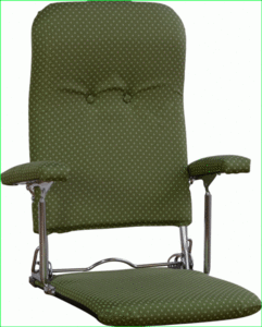 座椅子 リクライニング 肘掛け コンパクト リクライニングチェア グリーン M5-MGKNS9707GN