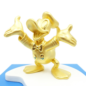【栄】徳力 Disney ディズニー ドナルドダック DONALD DUCK GOLD COLLECTION 約16g 木箱 純金 1000 置物 インテリア 美術品