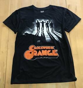 古着　CROCKWORK ORANGE Tシャツ　Mサイズ　黒　ブラック　時計じかけのオレンジ　キューブリック　映画