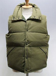 MISTER FREEDOM (ミスターフリーダム) OD BACK SATIN DOWN VEST / バックサテン ダウンベスト sc13170 未使用品 オリーブ size L / MFSC