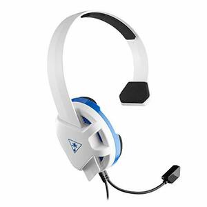 Turtle Beach Recon Chat ホワイト PS4 Pro PS4 PS5向けヘッドセット 片耳 (中古品)