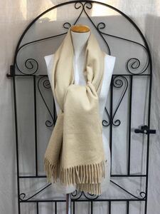 HERMES CASHMERE100% EXTRA LARGE SIZE SHAWL MADE IN SCOTLAND/エルメスカシミヤ100%超大判ショール(ストール)