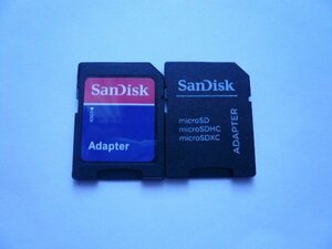 　microSD → SDカード　変換アダプター　4枚セット　ジャンク扱い