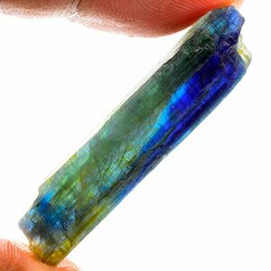 【世界の原石:カイヤナイト 39.35ct:9350】非加熱 マダガスカル産 藍晶石 Natural Kyanite Rough 鉱物 宝石 標本 jewelry Madagascar