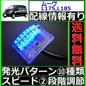 ムーヴ L175 L185■本格ドアロック連動、LEDスキャナー青 純正キーレス装備車 汎用 7連 10×2パターン 加藤電機よりお薦め SCANNERS