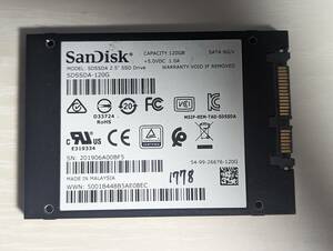 SanDisk　SSD 120GB【動作確認済み】1778